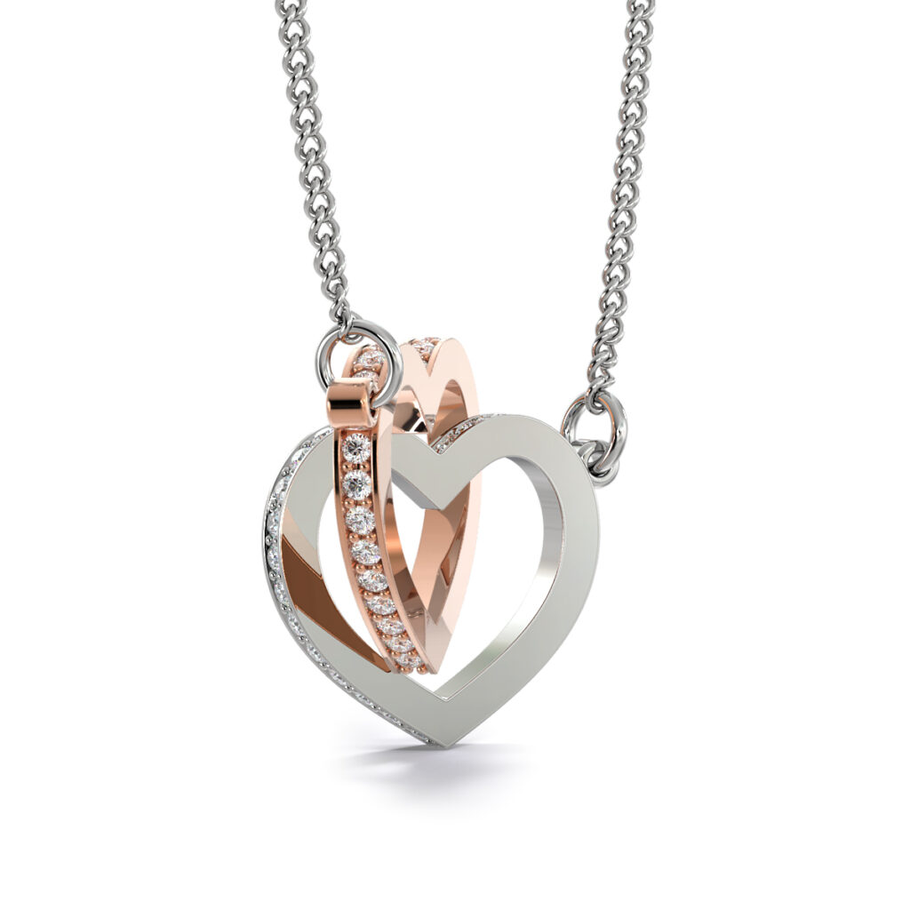 Interlocking Heart Pendant Necklace 3