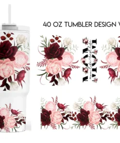 Best Mom Ever Flower 40oz Quencher Tumbler Personalized Mothers Day Gift