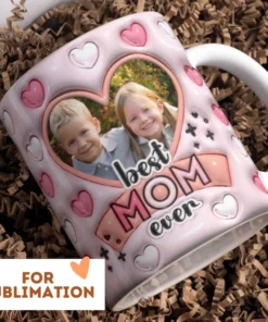 Best Mom Personalized 3d Mug Custom Mothers Day Gift 11oz Coffee Cup