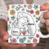 Custom Mama Bear 3D Mug – Up to 5 Kids, Personalized Mother’s Day Gift Coffee Cup 1 Best Mom Personalized 3d Mug Custom Mothers Day Gift Coffee Cup