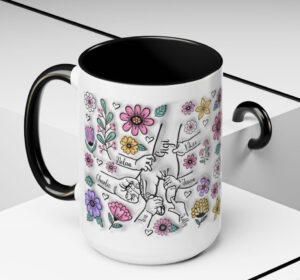 Hand In Hand, I Will Always Protect You - Gift For Mom, Grandma - 3D Inflated Effect Printed Mug, Personalized White Edge-to-Edge Mug 16 Custom Up To 6 Kids Holding Moms Hand