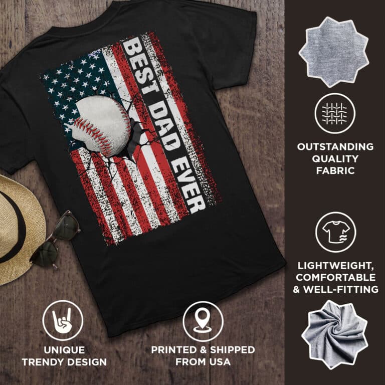Best Dad Ever with Us American Flag Baseball Funny Shirt 28 230602080307 CubeBik Image B34BA957C6DB