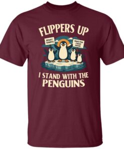 Flippers Up I Stand With The Penguins Funny Political Shirt 19 250429085410 CubeBik Image CB693464768E