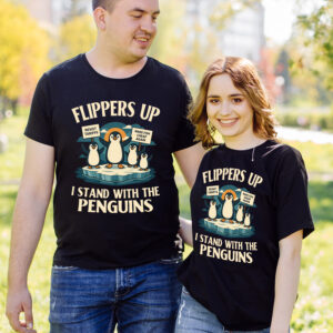 Flippers Up I Stand With The Penguins Funny Political Shirt 24 250429093151 CubeBik Image F01ED312E558