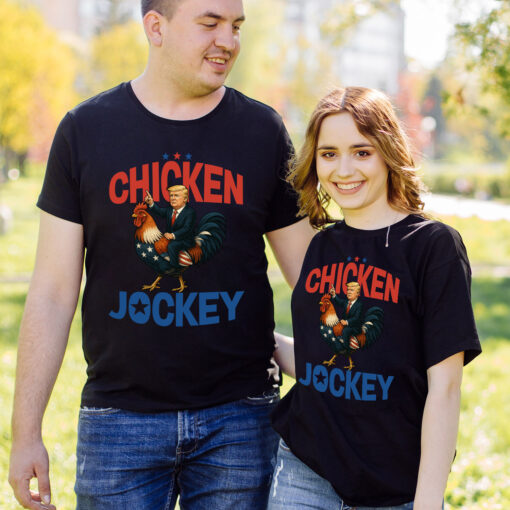 Chicken Jockey Funny Trump Riding American Chicken Shirt