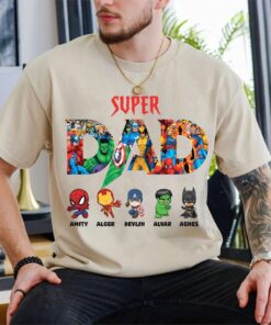 Custom Super Dad T-Shirt with Kids' Names – Personalized Father’s Day Gift 17 il 1140xN.6849372014 2nxo