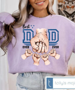Personalized “Best Dad Ever” Shirt – Custom Names PNG Design Bundle for Father’s Day Gifts 14 Personalized Best Dad Ever Shirt 4