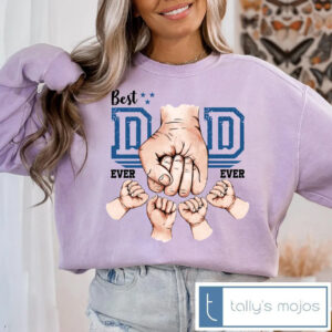 Personalized âBest Dad Everâ Shirt â Custom Names PNG Design Bundle for Fatherâs Day Gifts 14 Personalized Best Dad Ever Shirt 4