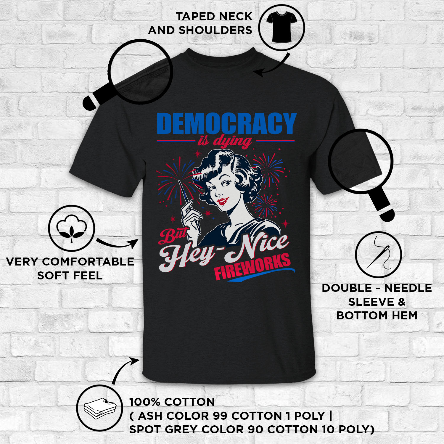 Democracy Is Dying But Hey Nice Fireworks Funny 4th Of July Shirt 41 250528095828 CubeBik Image 8F666743763D