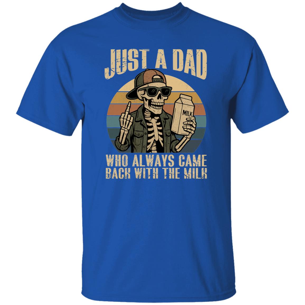 Just A Dad Who Always Came Back With The Milk Funny Skeleton Vintage Retro Shirt 48 250530082259 CubeBik Image 6150D6AB3AAA