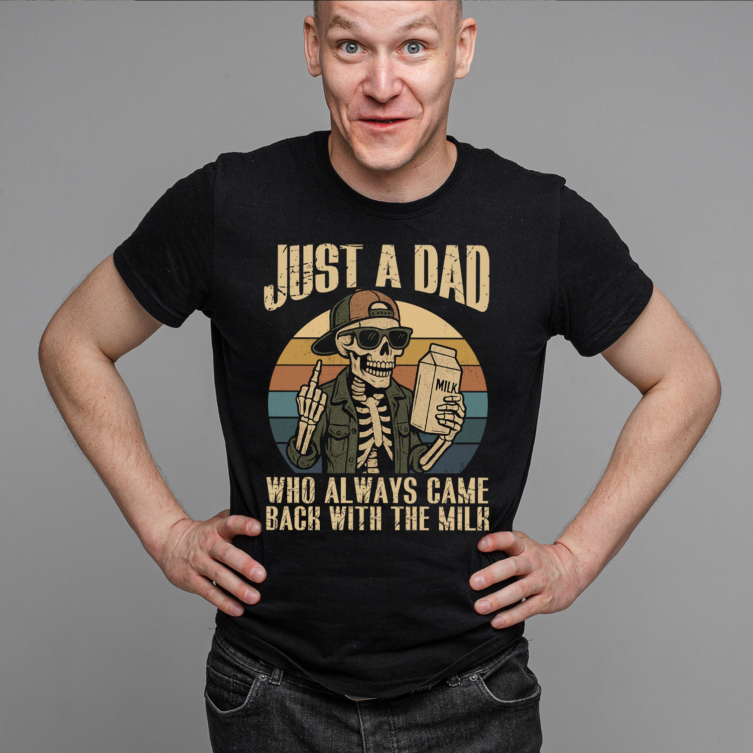 Just A Dad Who Always Came Back With The Milk Funny Skeleton Vintage Retro Shirt 42 250530090054 CubeBik Image F5D9E061F911 1