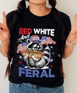 Red White And Feral Funny Raccoon 4th Of July Shirt 23 250603102209 CubeBik Image F6667085EB33