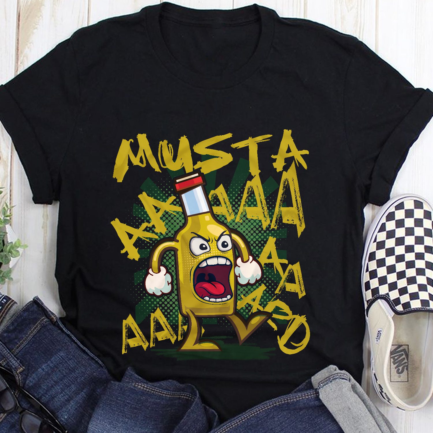 Mustard Bottle Screaming Funny Humor Shirt 35 250606084802 CubeBik Image C6C7351DE4F3