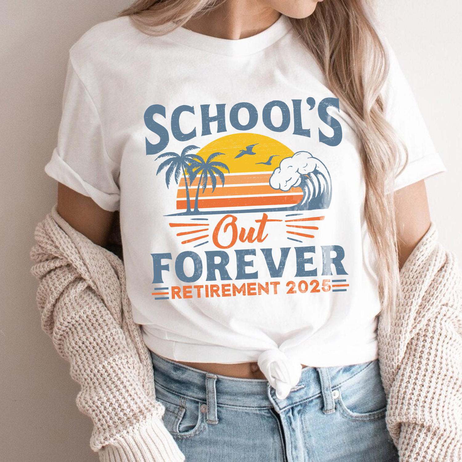School’s Out Forever Retirement 2025 Funny Teachers Summer Shirt 24 250610110914 CubeBik Image 049AE9D16BA3 1