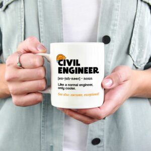 Civil Engineer Like A Normal Engineer Funny Only Cooler Ceramic Coffee Mug 25 Civil Engineer Like A Normal Engineer Funny Only Cooler Ceramic Coffee Mug – Beer Stein – Travel Mug 1
