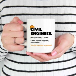Civil Engineer Like A Normal Engineer Funny Only Cooler Ceramic Coffee Mug 24 Civil Engineer Like A Normal Engineer Funny Only Cooler Ceramic Coffee Mug – Beer Stein – Travel Mug