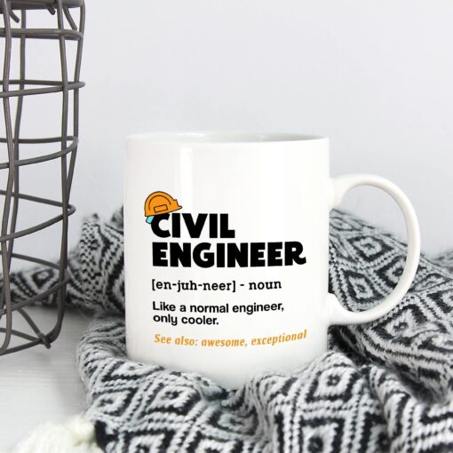 Civil Engineer Like A Normal Engineer Funny Only Cooler Ceramic Coffee Mug – Beer Stein – Travel Mug 4