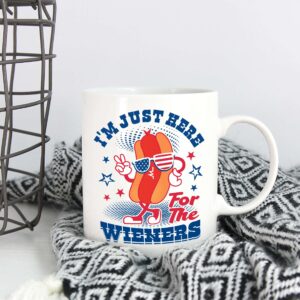 I’m Just Here For The Wieners Funny 4th Of July Ceramic Coffee Mug 17 Im Just Here For The Wieners Funny 4th Of July Ceramic Coffee Mug 1