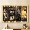 Be Strong When You Are Weak - Jesus Landscape Canvas Poster 14 m4 2000x