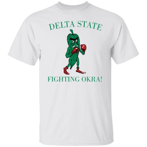 Delta state fighting okra shirt
