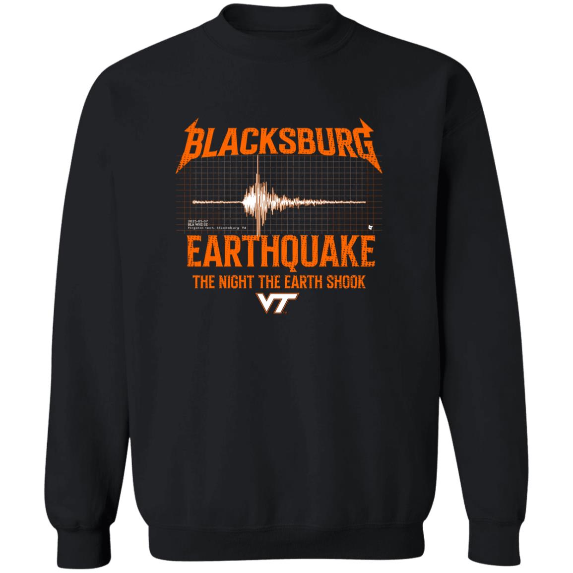 Virginia Tech Blacksburg Earthquake The Night The Earth Shook Shirt 22 redirect06122025050617