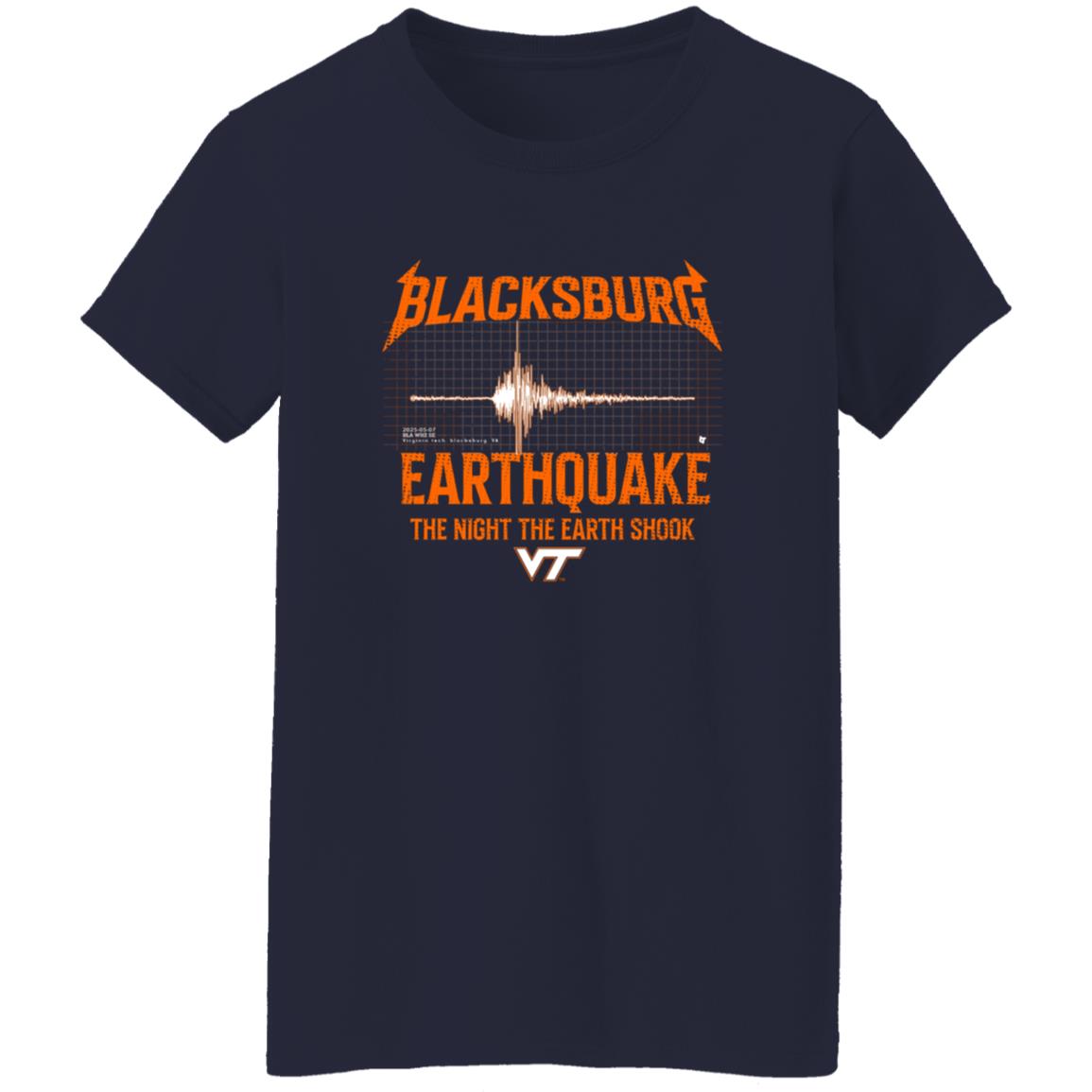 Virginia Tech Blacksburg Earthquake The Night The Earth Shook Shirt 23 redirect06122025050622