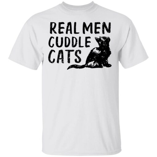 Real men cuddle cats shirt