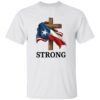 Retro Texas Strong Faith Cross Print T-Shirt 2 Retro Texas Strong Faith Cross Print T-Shirt
