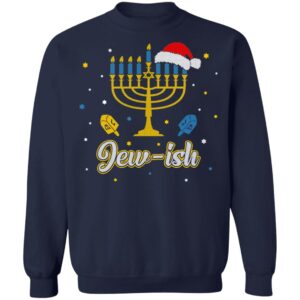 Christmas Ugly Hanukkah Sweater menorah Santa hat Jew-ish Shirt 15 DynamicImageHandler 8452e7fb 5c70 40ab ab6c 60ec65a51974