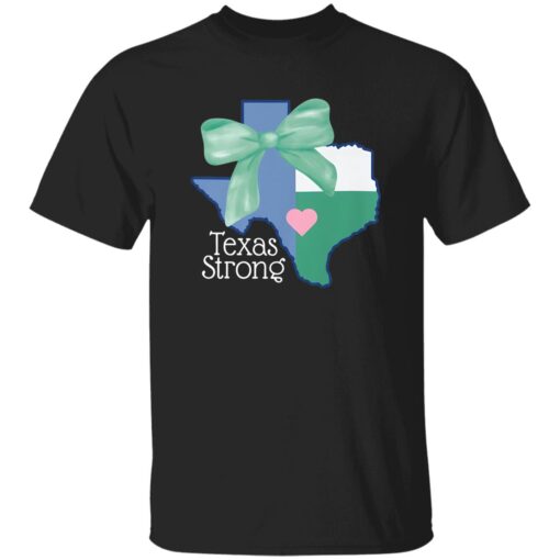 Retro Texas Strong Green Bow T-Shirt