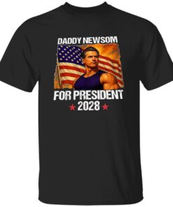 Gavin Newsom for President 2028 American Flag Shirt