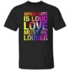 When Hate Is Loud Love Must Be Louder Shirt 1 When Hate Is Loud Love Must Be Louder Shirt