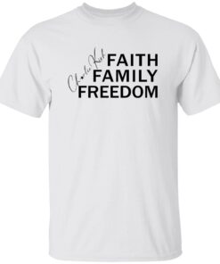Women’s Charlie Kirk Faith Family Freedom Printed V-neck T-shirt