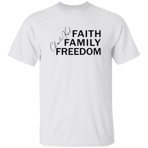Women’s Charlie Kirk Faith Family Freedom Printed V-neck T-shirt