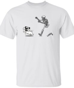 Funny Skeleton Halloween Pug T-shirt