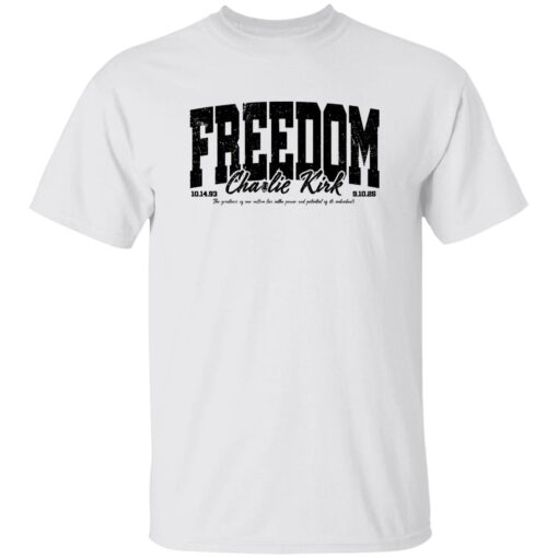 Men’s Charlie Kirk Freedom Printed Casual T-shirt