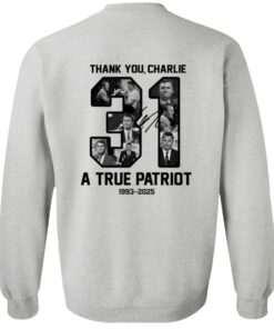 Freedom Thank You Charlie Kirk A True Patriot 1993 2025 Shirt 14 redirect09222025060947 3