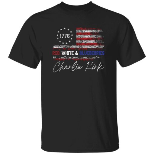 Charlie Kirk Red White and Blueberries US Flag Shirt