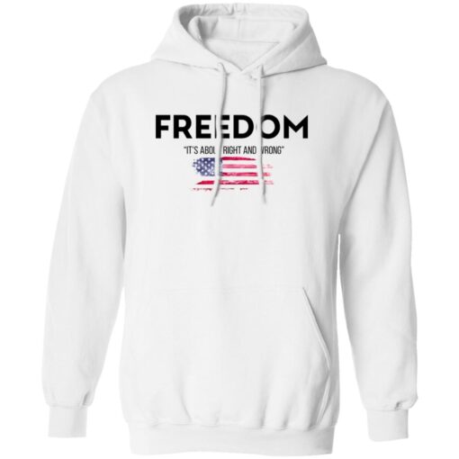 Charlie Kirk Freedom It’s About Right And Wrong Hoodie
