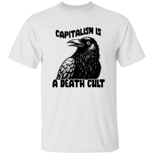 Capitalish Is A Death Cult Crow Black Shirt