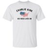 Women’s Charlie Kirk His Voice Lives On Printed Casual T-shirt