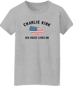 Women’s Charlie Kirk His Voice Lives On Printed Casual T-shirt 15 redirect10132025051026 4