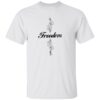 Women’s Freedom Commemorative Print V Neck T-shirt 2 Women’s Freedom Commemorative Print V Neck T-shirt