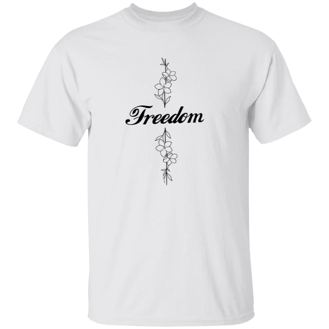 Women’s Freedom Commemorative Print V Neck T-shirt 3 Women’s Freedom Commemorative Print V Neck T-shirt
