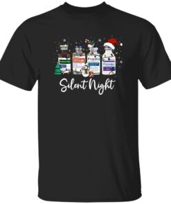 Silent Night Funny Medical Christmas Nurse Shirt